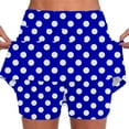 thumbnail image 1 of BODOAO Athletic Skirt with Shorts Womens Golf Skirts High Waisted Tennis Skirt Tummy Control Polka Dot Skort with Pockets Elastic Yoga Solid Color Shorts Lightweight Joggers Blue Xl, 1 of 6