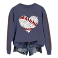 thumbnail image 1 of BODOAO Baseball Sweatshirt for Womens 2025 Spring Baseball Print Crew Neck Loose Top Hoodie Long Sleeve Comfy Baseball Shirts Softball Crewneck Graphic Pullover Top 2025 Fall Sweatshirts Navy Xxl, 1 of 4