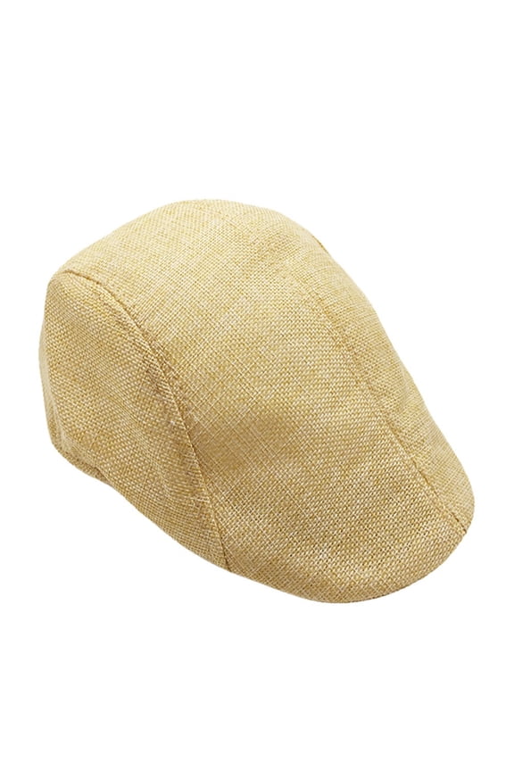 Clearance Sale!! Men's Cotton Flat Ivy Gatsby Newsboy Driving Hat Cap Cap Beret Visor Flat Sport Breathable Running Sunhat Men Mesh Casual Hat Summer Caps Beige One Size
