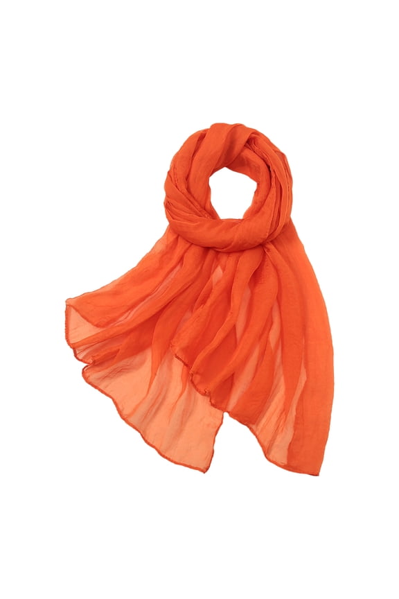 Clearance Sale!! Solid Color Silk Feeling Scarf Fashion Scarves Wrap Long Lightweight Shawls for Women Women Summer Casual Colorful Multicolor Solid Color Chiffon Thin Regular Silk Scarf Scarf