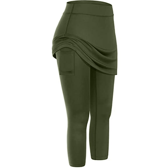BODOAO Compression Leggings for women Strong Recovery High Elasticity Secure Fit Breathable Sweat Friendly Non Restrictive Movement Training Yoga Pilates Gym Workouts Army Green 2XL