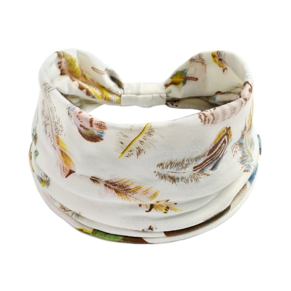 BODOAO Fashion Butterfly Wide Headbands for Women Girls Non Slip Soft Elastic Hair Bands Boho Printed Head Wraps for Gym Workout Yoga Running Hair Accessories One Size