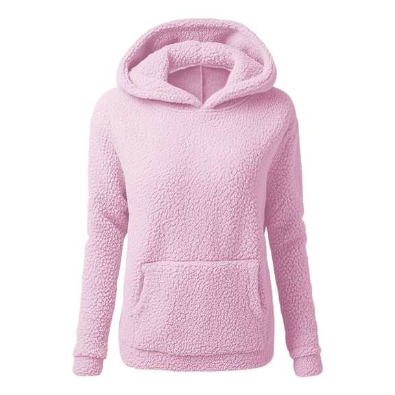 BODOAO Hoodies for Women 2025 Lightweight Comfy Warm Fall Transitional Cute Thin Coat Pullover Sweatshirts Casual Comfy Tops Trendy Fall Outfits Winter Clothes 2025 Pink Xl