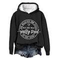 thumbnail image 1 of BODOAO Hoodies for Women She Believed Could But Was Really Tired So Didn'T Hoodie Long Sleeve Hooded Solid Lightweight Pullover Tops Loose Sweatshirt Comfy Basic Fall Winter Y2K Clothes Black L, 1 of 2