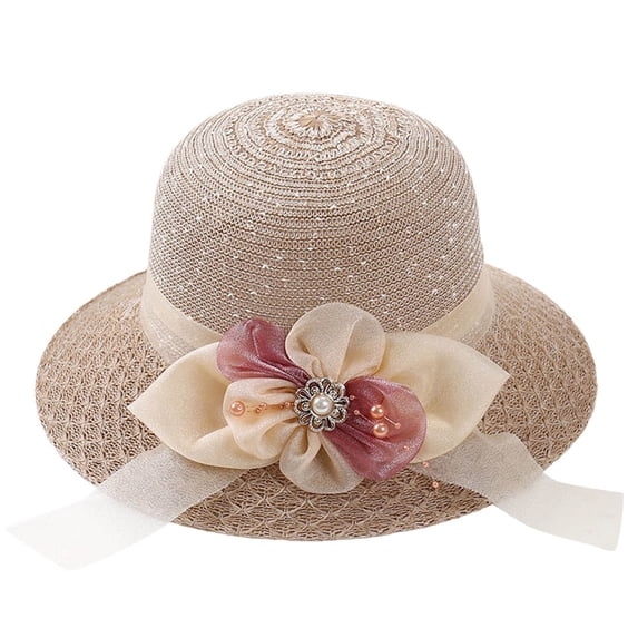BODOAO Large Brim Sun Hats for Women Wide Brim Summer Straw Hat Western Straw Hat Garden Party Hat Floppy Travel Hats Straw Hat for Garden Vacation Vacation Hats Summer Hat Oversized Sun Hat