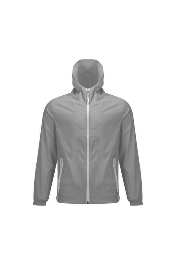 Lightweight Rain Jacket for Women Oversized Sun Protection Windbreaker Uni Cycling Coats Packable Hiking Travel Quick Dry Tops with Hood Summer and Autumn Men Windproof Zippers Coat Grey 5Xl