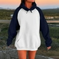 thumbnail image 1 of BODOAO Oversized Hoodies for Women, Crewneck Sweatshirts Casual Pullover Cute Sweatshirt Y2K Fashion Tops Fall Outfits 2025 Navy M, 1 of 5