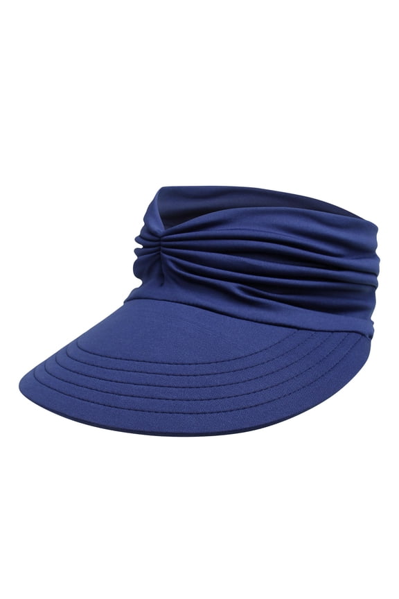 Sport Sun Visor Hats Summer Visor Hat Lightweight Soft Sun Visor Hat Adjustable Visor Hats for Tennis, Golf, Running Ladies Visor Hat Uv Protection for Summer Pickleball Beach Navy