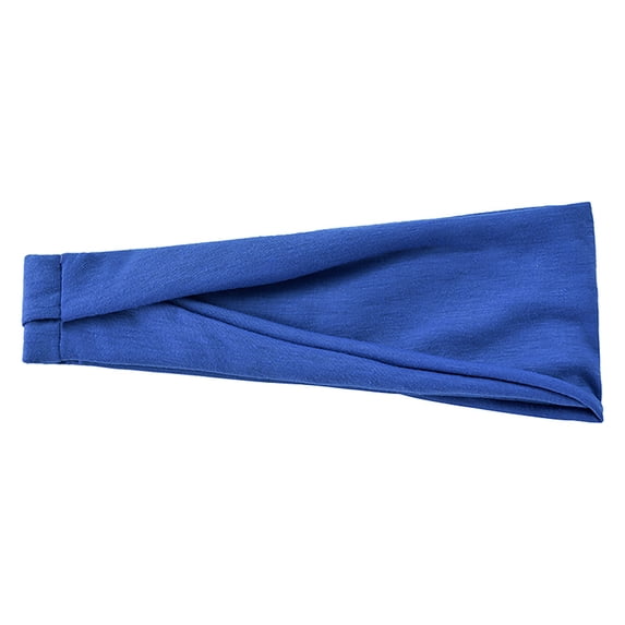 BODOAO Sports Headbands for Men Women Non Slip Elastic Soft Sweatbands Hair Accessories for Gym Workout Running Tennis Yoga Fitness Daily Use Blue One Size