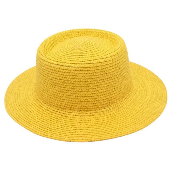 BODOAO Straw Hat with Ribbon Summer Hats for Women Big Sun Hat Oversized Sun Hat Wide Brimmed Hats for Women Wide Brim Derby Hats for Women Sunshade Hats Upf 50+ Uv Sun Protection Cute Hat Yellow
