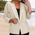 thumbnail image 1 of BODOAO Suit Jackets for Women Business Casual Comfortable Blazers Office Work Coats Lightweight Cardigan Suits Blazers for Women Open Front Long Sleeve Jackets Business Suit Blazer 2025 WH2 XL, 1 of 6