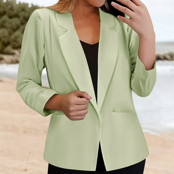 BODOAO Suit Jackets for Women Business Casual Comfortable Blazers Office Work Coats Lightweight Cardigan Suits Blazers for Women Open Front Long Sleeve Jackets Business Suit Blazer 2025 GN2 3XL