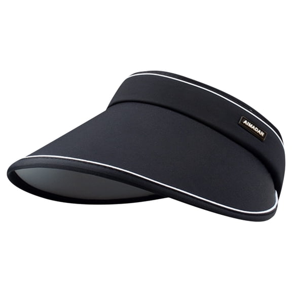 BODOAO Visor Hats for Women Pickleball Beach Upf 80+ Adjustable Visor Hats Garden Visor Hat Large Brim Sun Visor Hat for Tennis, Golf, Running Cute Visor Hat Quick Dry Sun Hat for Travel Black