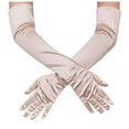 thumbnail image 1 of BODOAO Wedding Prom Evening Gloves Evening Party Gloves Princess Party Gloves Opera Evening Elbow Length Gloves 1920S Bridal Accessories Performance Gloves Halloween Accessories Stretchy Rose Gold, 1 of 2