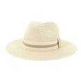 thumbnail image 1 of BODOAO Wide Brim Fedora Sun Hat Panama Cap for Men Women Foldable Sun Cap 1920S Party Accessories Straw Beach Hat Bucket Hat Classic Beach Hat for Daily Wear Mens Summer Hats Roll Up Hats, 1 of 3