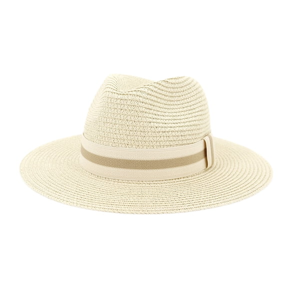 BODOAO Wide Brim Fedora Sun Hat Panama Cap for Men Women Foldable Sun Cap 1920S Party Accessories Straw Beach Hat Bucket Hat Classic Beach Hat for Daily Wear Mens Summer Hats Roll Up Hats