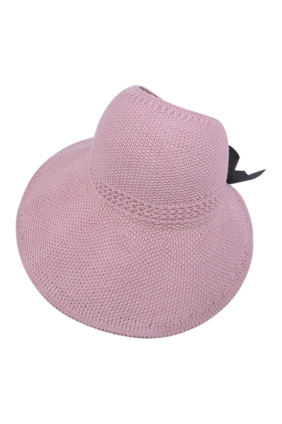 Wide Brim Sun Hat Women Hats for Women Fashionable Summer Hat Floppy Travel Hats Floppy Sun Hat for Summer Beach Cap Country Hats for Women Travel Vacation Pool Outdoor Bride Straw Hat Pink