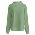 thumbnail image 1 of BODOAO Women's Long Sleeves Sweatshirt Tops Basic Loose Fit Mock Turtleneck Lightweight Tunic Pullover with Pocket Oversized Turtleneck Pullover Hoodies Tops Fall Outfits 2025 Clothes Green Xxl, 1 of 3