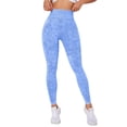 thumbnail image 1 of BODOAO Women's Wash Tight Fitness Yoga Pants Wash High Waisted Running Pants Butt Lifting Leggings for Women Impact Gym Seamless Workout Leggings Mid Low Waist Tummy Control Yoga Pants Blue S, 1 of 8