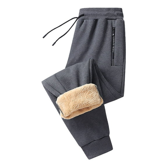 BODOAO Women's Winter Warm Fleece Pants Sherpa Lined Sweatpants Jogger Track Pants Athletic Active Lounge Pants Casual Solid Color Elastic High Waist Home Workout Pockets Trousers Pants