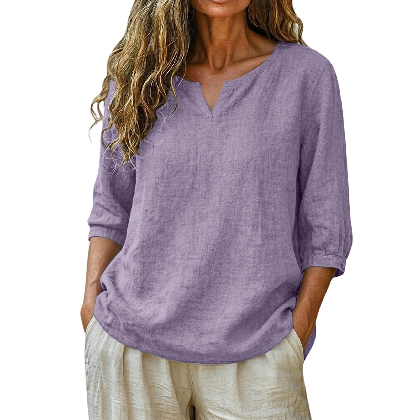 Violet Indie Loose Fit Shirt