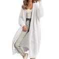 thumbnail image 1 of BODOAO Womens Long Cardigan Sweaters Open Front Oversized Duster with Pocket for Women 2025 Fall Winter Knit Design Coats Solid Color Sweater Winter Loose Long Sleeved Cardigan Jacket Beige S, 1 of 6