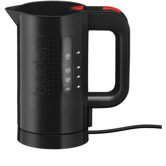 BODUM Bistro Electric Water Kettle, 17 Ounce, Black, New