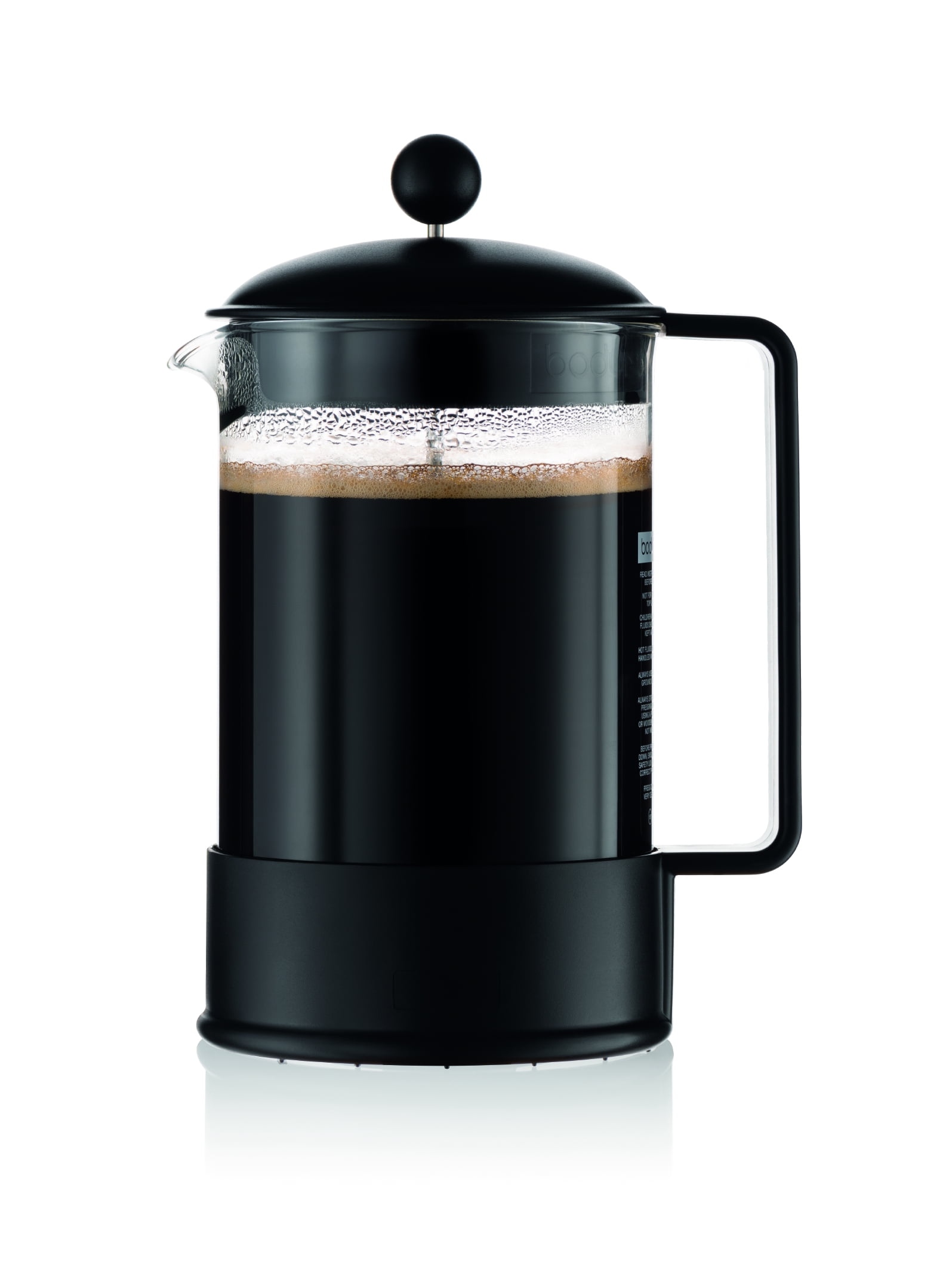 Bodum Brazil 3-Cup French Press Coffee Maker, Red, 12 oz