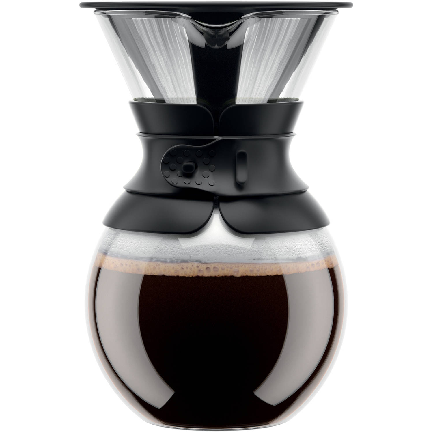 BODUM Pour-Over Coffee Dripper with Reusable Stainless Steel Filter, 34 Ounce, Black - image 1 of 6