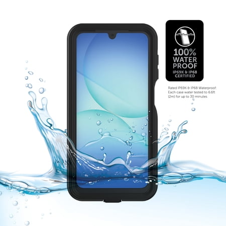 Body Glove Tidal Waterproof Phone Case for Samsung Galaxy A17 5G - Black/Gray