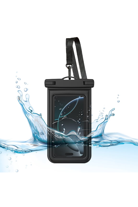 Tidal Waterproof Floating Phone Pouch - Black/Clear