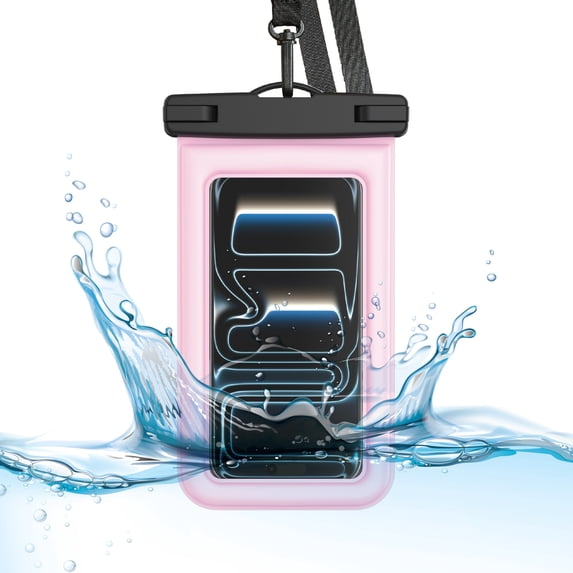 Body Glove Tidal Waterproof Floating Phone Pouch - Pink/Clear