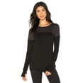 thumbnail image 1 of BODY LANGUAGE SPORTSWEAR Women's Cara Pullover Top, Black, Small, 1 of 2
