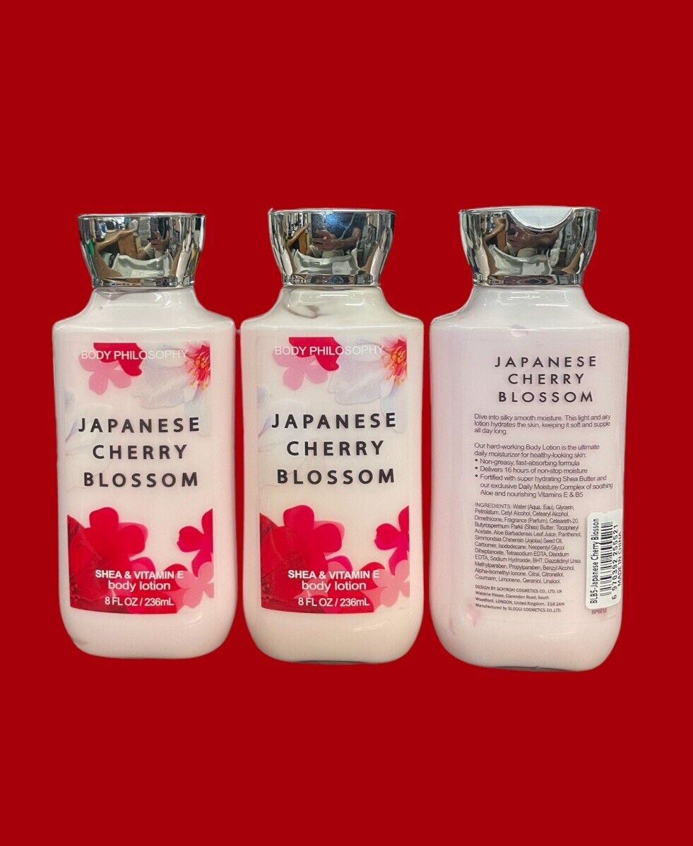 BODY PHILOSOPHY BODY LOTION JAPANESE CHERRY BLOSSOM SHEA & Vitamin ( 3