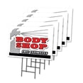 thumbnail image 1 of BODY SHOP FREE ESTIMATES 5 Pack Of 18" x 24" Yard Sign & Stake | Advertise Your Business | Stake Included Image On Front Only | Made in The USA, 1 of 3