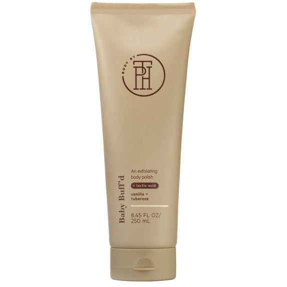BODY by TPH Baby Buff?d Body Scrub & Brightening Polish with Glycolic Acid | for Women & Men, 8 oz (Pack of 3)