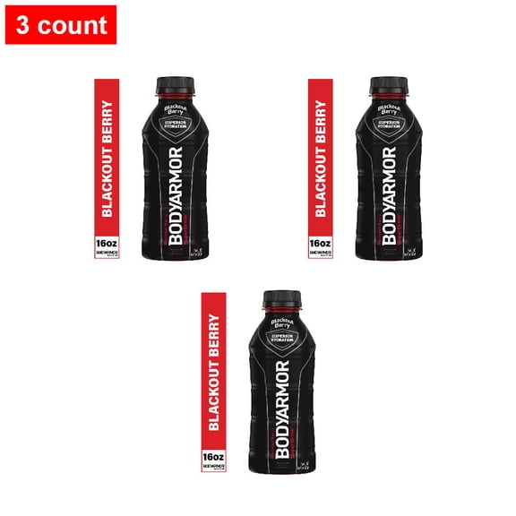 BODYARMOR Blackout Berry Sports Drink Bottle 16 fl oz - 3 count