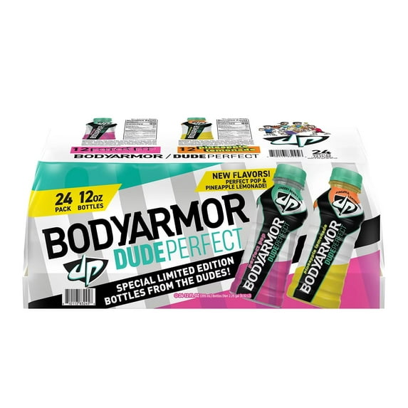 BODYARMOR Dude Perfect Variety Pack, Sports Drinks, 24 Count, 12 fl. oz.