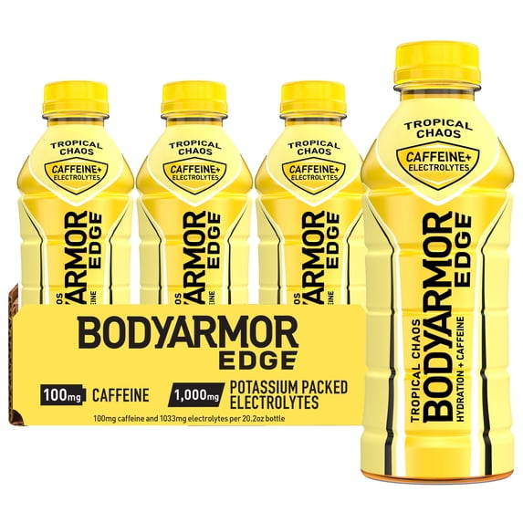 BODYARMOR Edge Tropical Chaos Bottles, 20.2 fl oz, 12 Pack