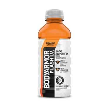 BODYARMOR Flash I.V. Orange Electrolyte Sports Drink, 20 fl oz Bottle