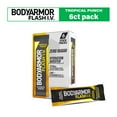 thumbnail interactive-video image 1 of BODYARMOR Flash I.V. Tropical Punch Zero Sugar Electrolyte Powder Mix, 0.28 dry oz, 6 Pack Pouches, 1 of 7