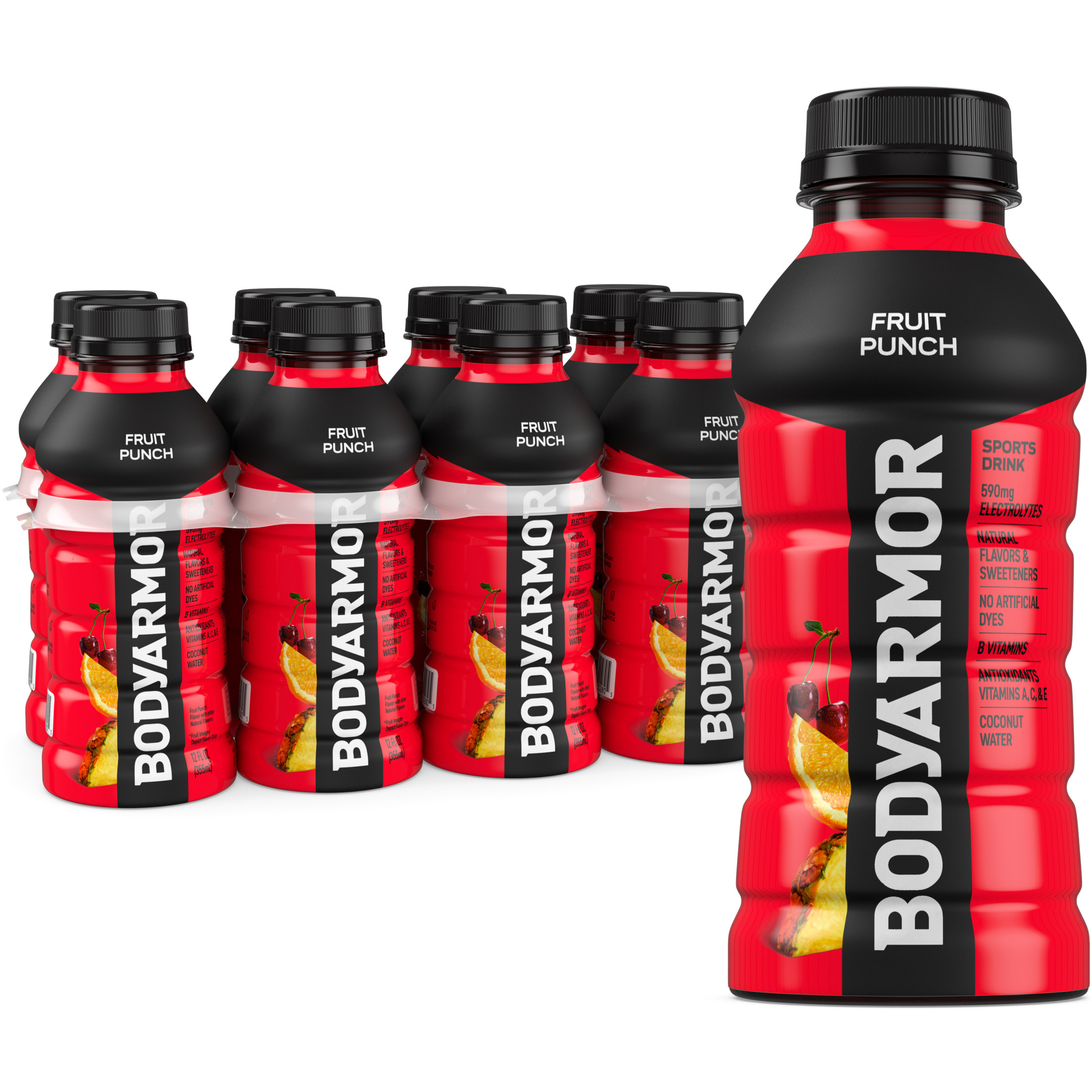 Aubade アブソリュートリー ワイルド ボディ BODYARMOR Fruit Punch Sports Drink, 12 Fl. Oz., Multi-Pack