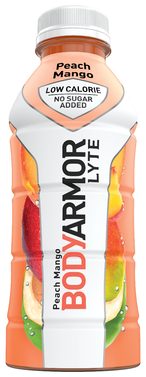 BODYARMOR LYTE Peach Mango Low-Calorie Sports Drink, 16 Fl Oz, 12 Bottles
