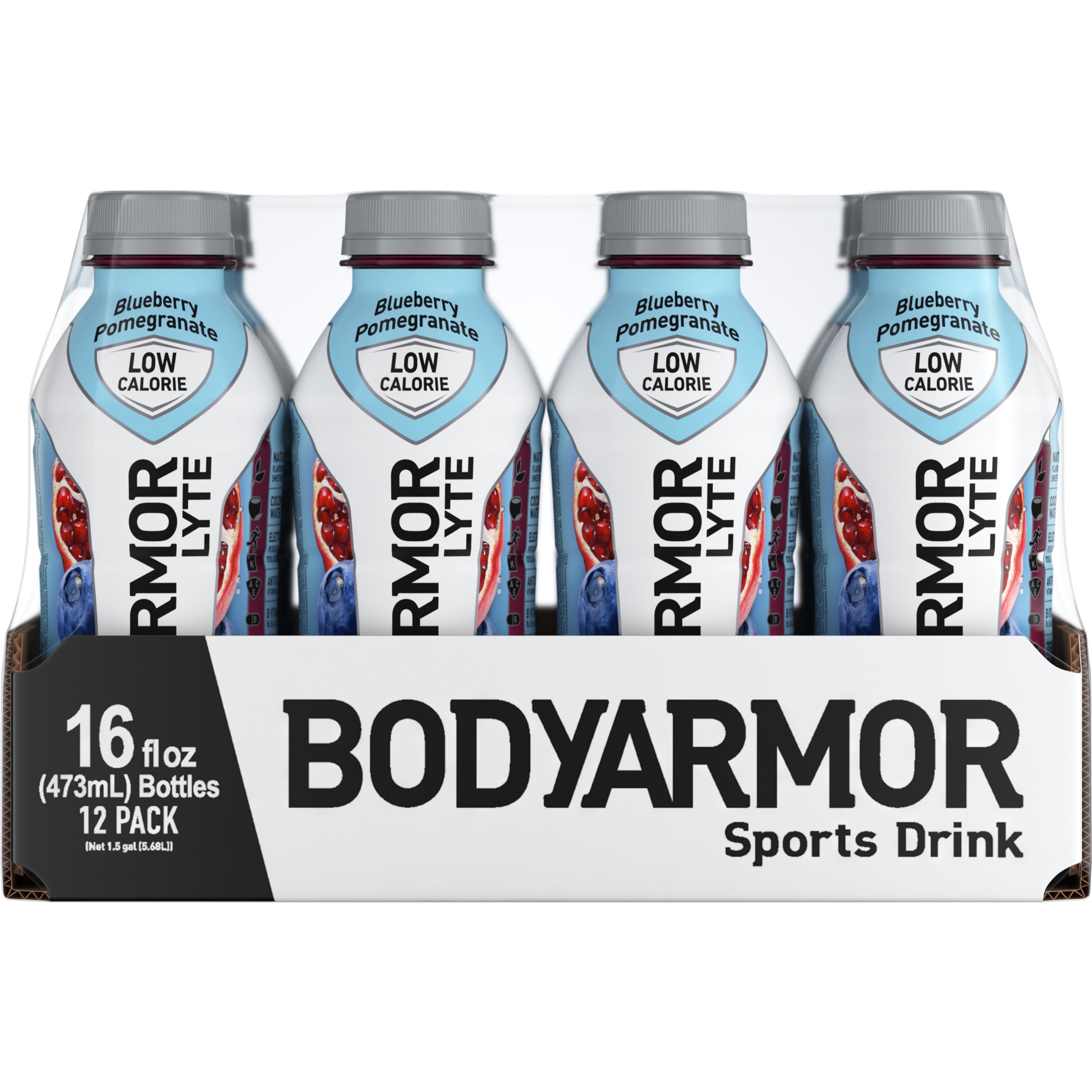 BODYARMOR LYTE Sports Drink, Blueberry Pomegranate, 16 Fl. Oz., 12