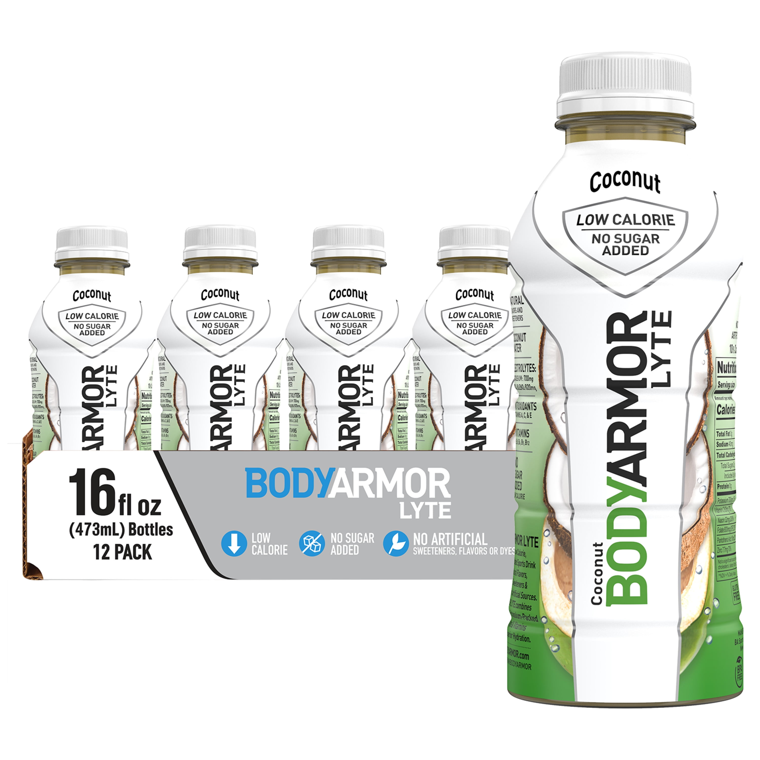 BODYARMOR LYTE Sports Drink, Coconut, 16 Fl. Oz., 12 count