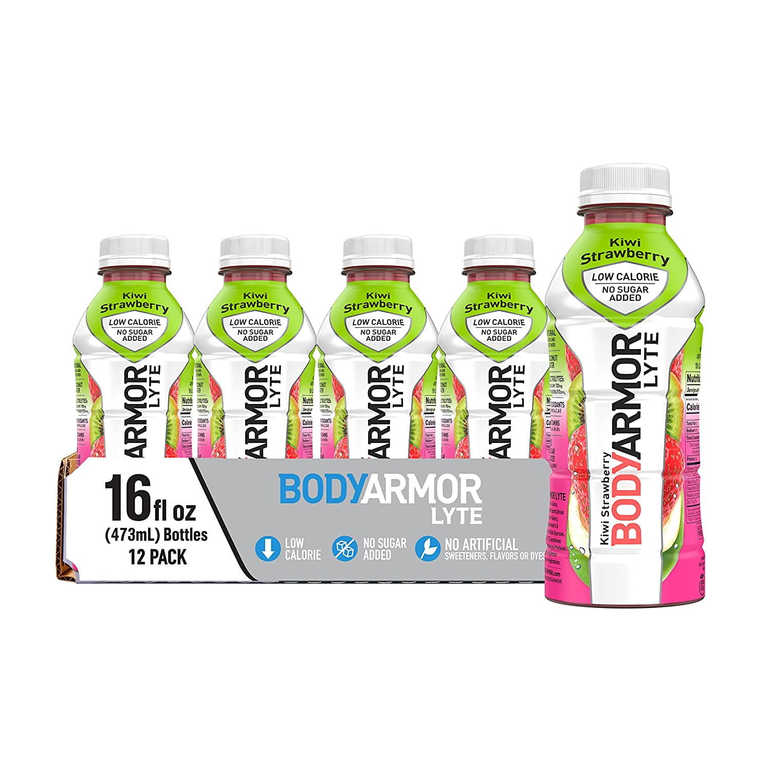 BODYARMOR LYTE Sports Drink LowCalorie Sports Beverage, Kiwi Strawberry, Natural Flavors With