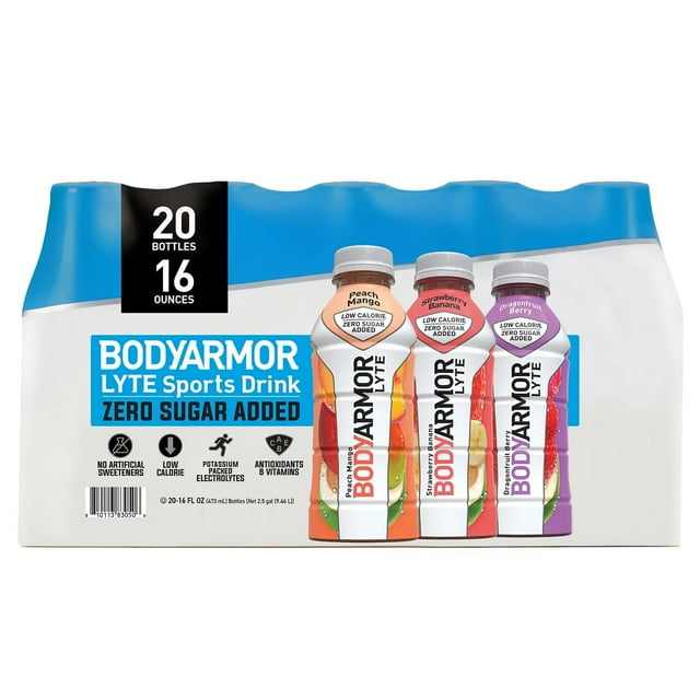 BODYARMOR LYTE Sports Drink Variety Pack, 16 Fluid Ounce (20 Pack