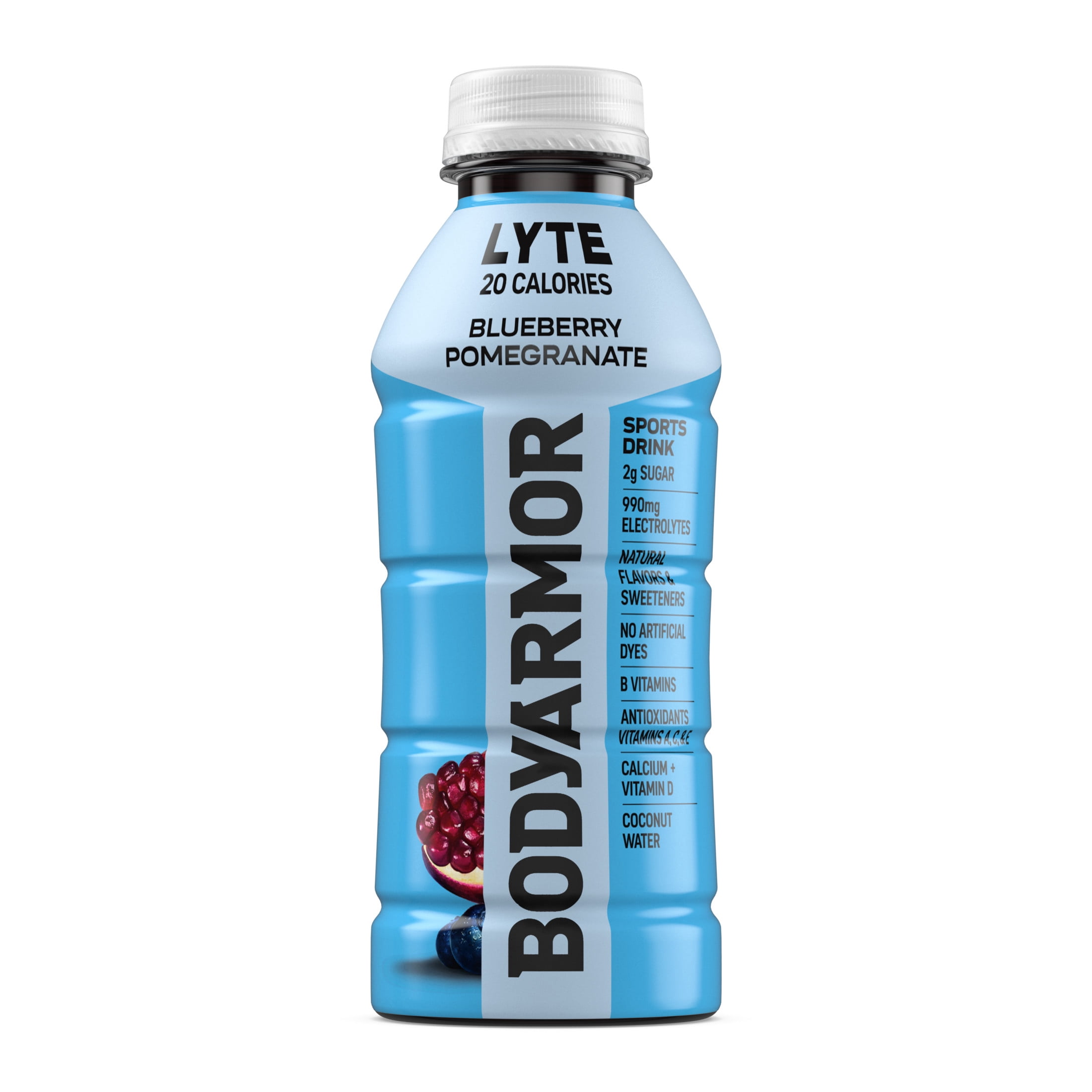 BODYARMOR Lyte Blueberry Pomegranate Electrolyte Sports Drink Bottle, 16 fl oz