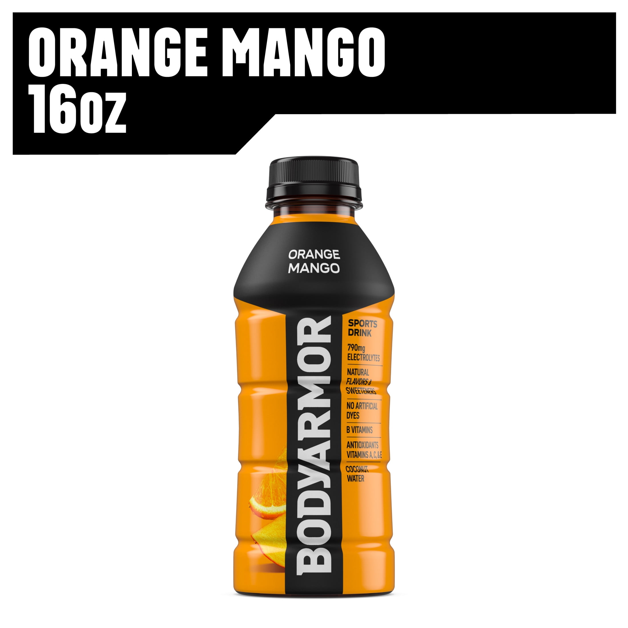 BODYARMOR Orange Mango Electrolyte Sports Drink, 16 fl oz Bottle