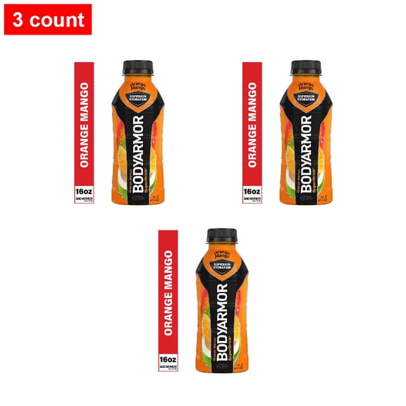 BODYARMOR Orange Mango Sports Drink Bottle 16 fl oz - 3 count